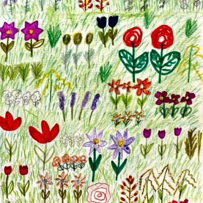 Fantasieren mit Pflanzen und Tieren III – Zeichnung Angelina