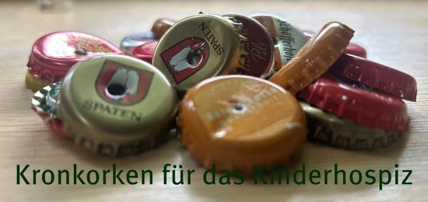 Kronkorken für das Kinderhospiz