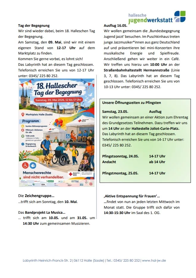 Bild Newsletter Labyrinth Seite 2