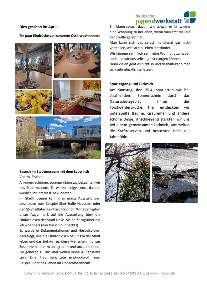 Bild Newsletter Labyrinth Seite 3