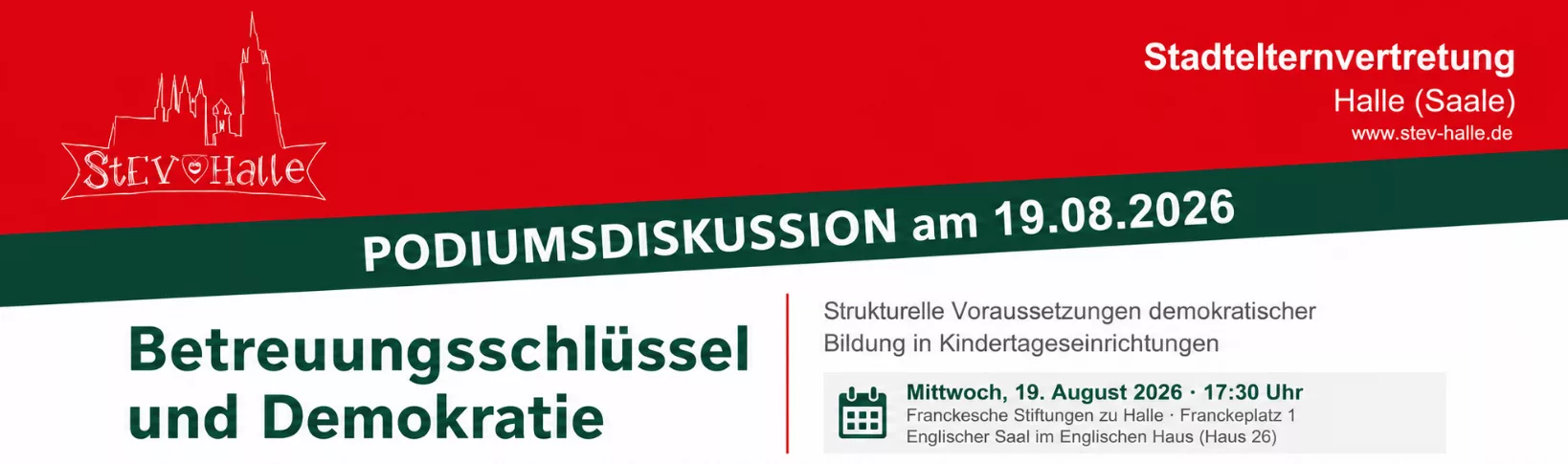 Einladung zur Podiumsdiskussion